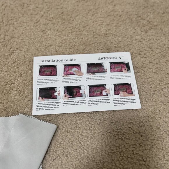 🟣 ANTOGOO V Privacy Screen Protector – 2 Pack (MacBook Air 15.3") 🟣 - Picture 8 of 8